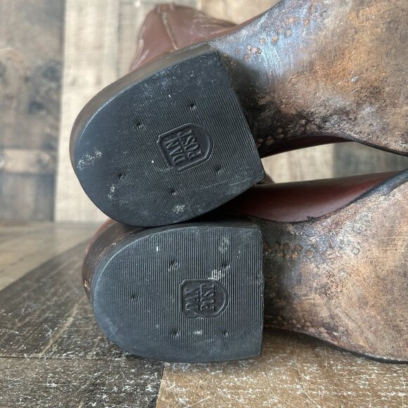 Dan Post Vintage Classic Brown Western Cowboy Boots Mens 12 - Picture 5 of 12